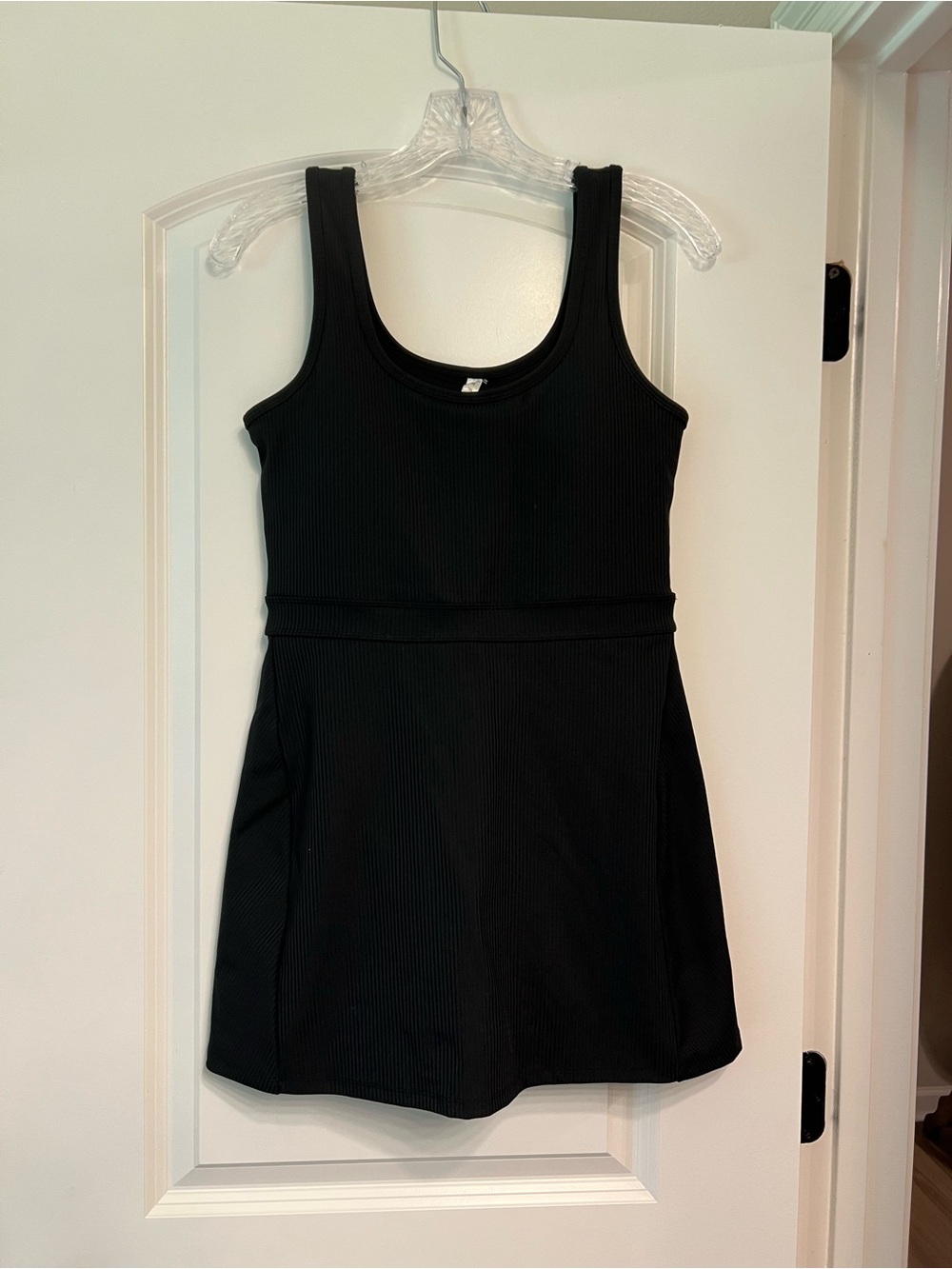 Fabletics Black Ribbed Tank Dress